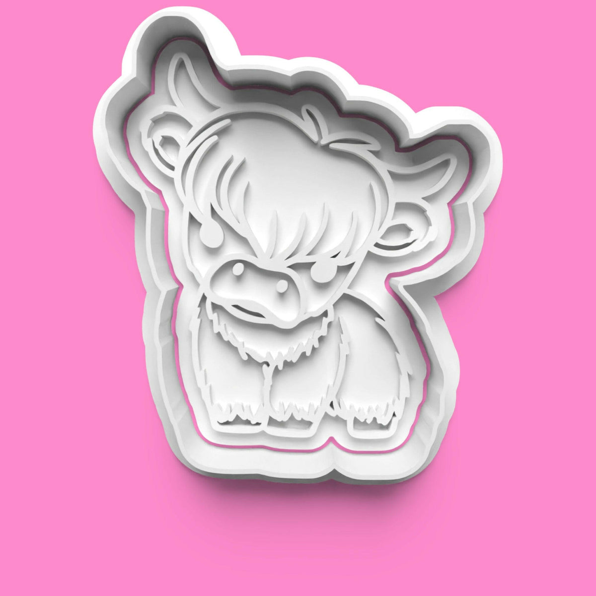 Highland Cow Cookie Cutter Set (4 pcs) | Scottish-Themed Baking | PLA.