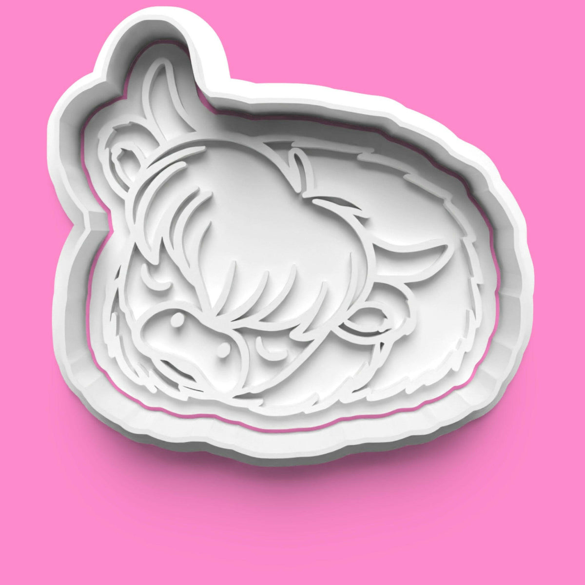 Highland Cow Cookie Cutter Set (4 pcs) | Scottish-Themed Baking | PLA.