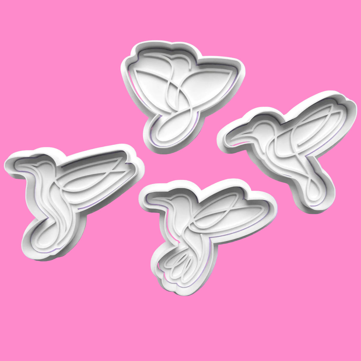 Hummingbird Cookie Cutter Set (4 pcs) | Nature-Inspired Baking | PLA.