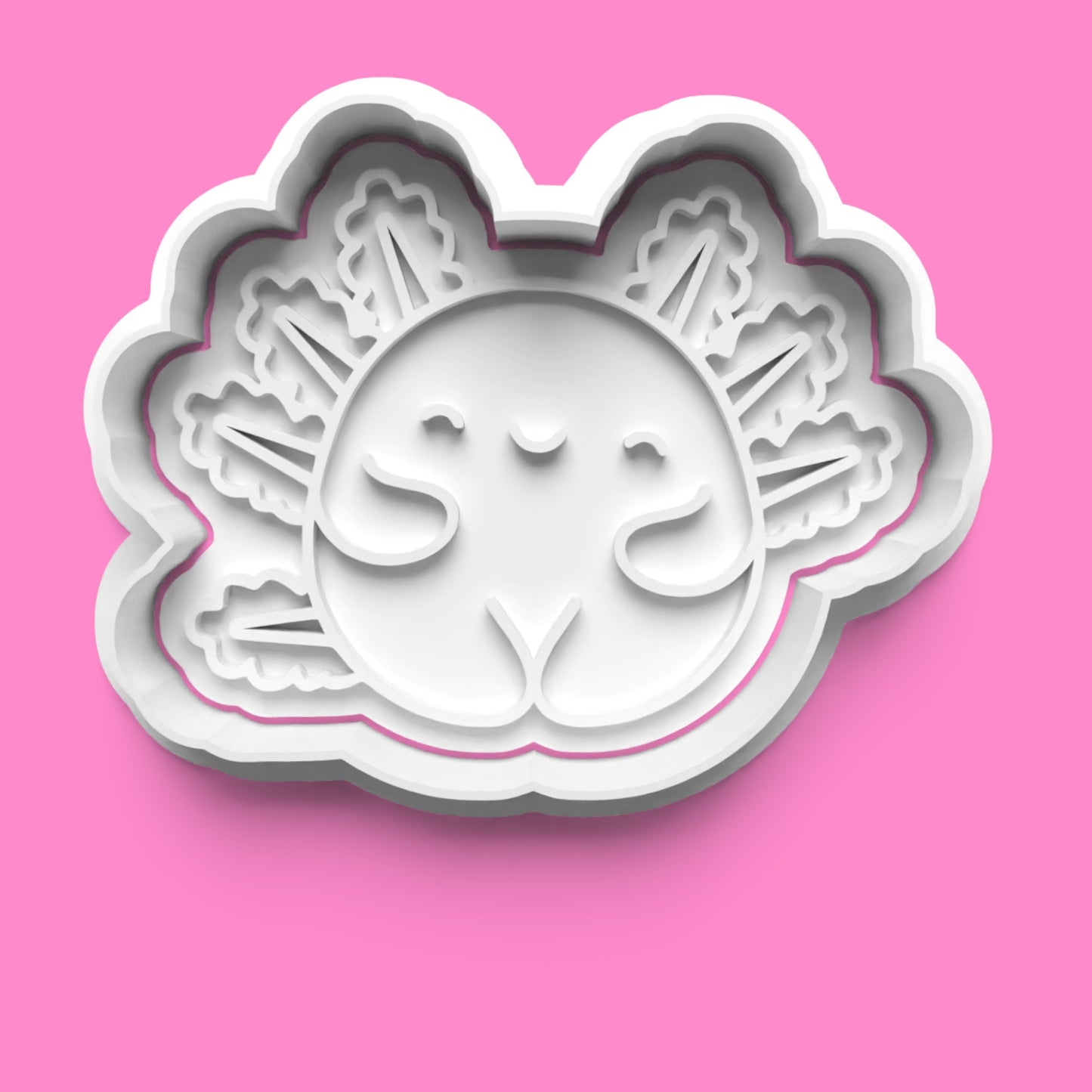 Axolotl Cookie Cutter – Cute Amphibian Design (5cm, 7cm, 8cm, 10cm)