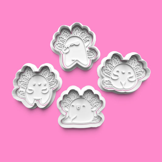 Axolotl Cookie Cutter – Cute Amphibian Design (5cm, 7cm, 8cm, 10cm)
