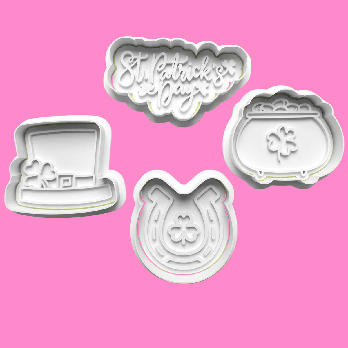 St. Patrick’s Day Cookie Cutter Set (4 pcs) | Festive Irish Baking | PLA.