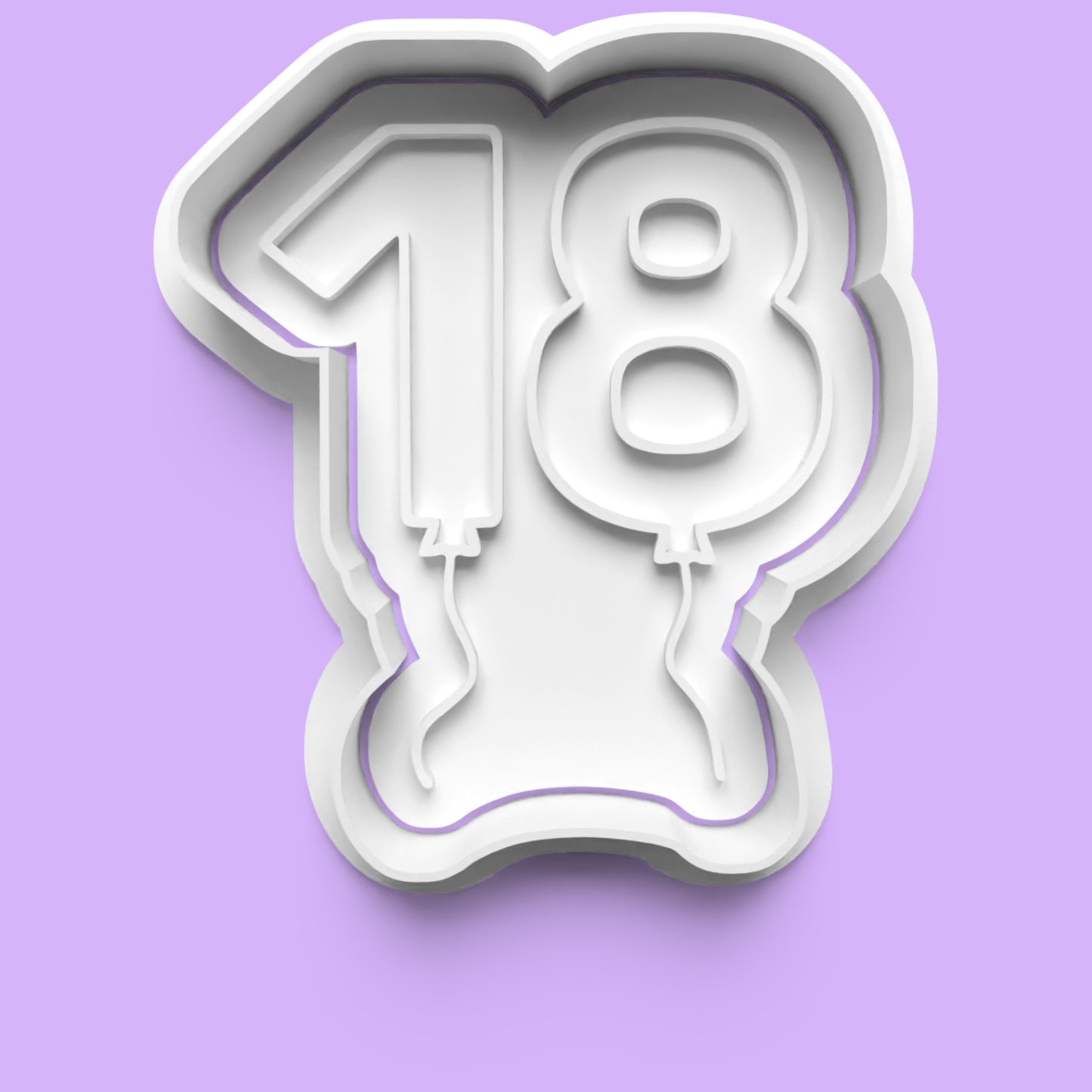 18th Birthday Cookie Cutter Set (4 pcs) | Celebration Baking | PLA