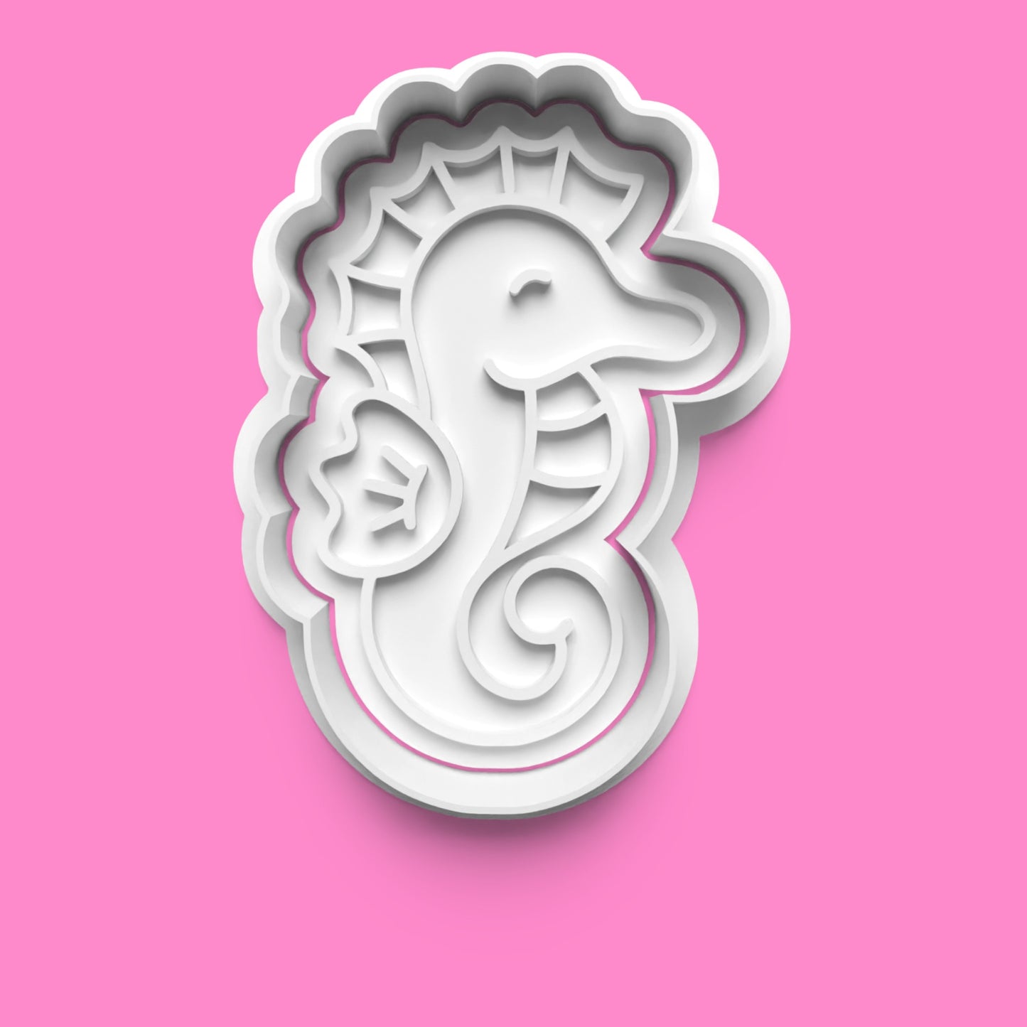 Mermaid Cookie Cutter & Embosser Set – 4-Piece Under the Sea Collection