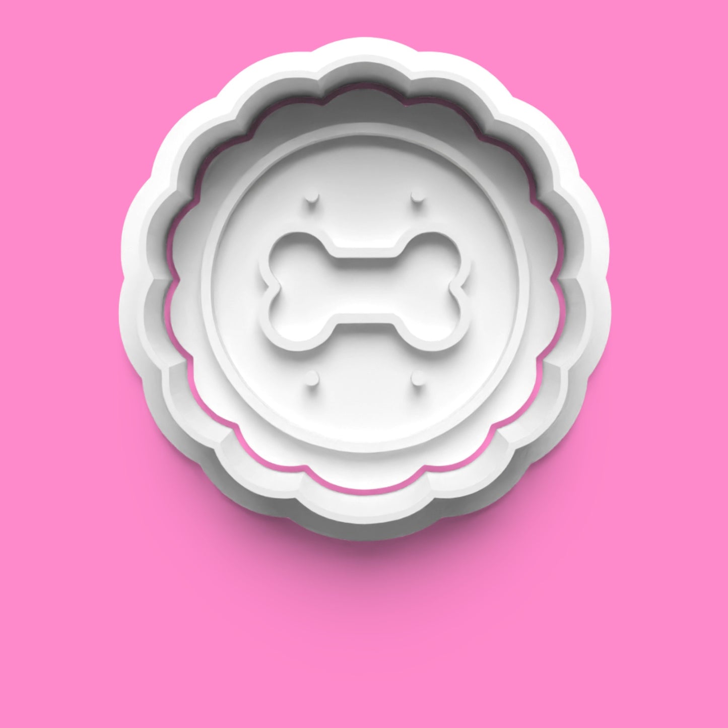 Dog,Kennel, Bone & Bowl Cookie Cutter & Embosser Set – 4-Piece Pet Lover Collection