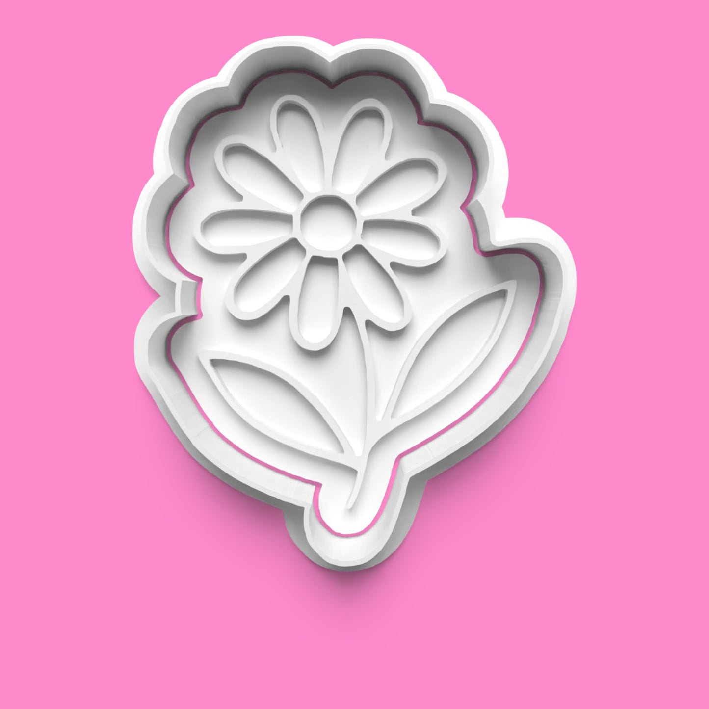 Daisy Flower Cookie Cutter & Embosser Set – 4-Piece Floral Baking Collection