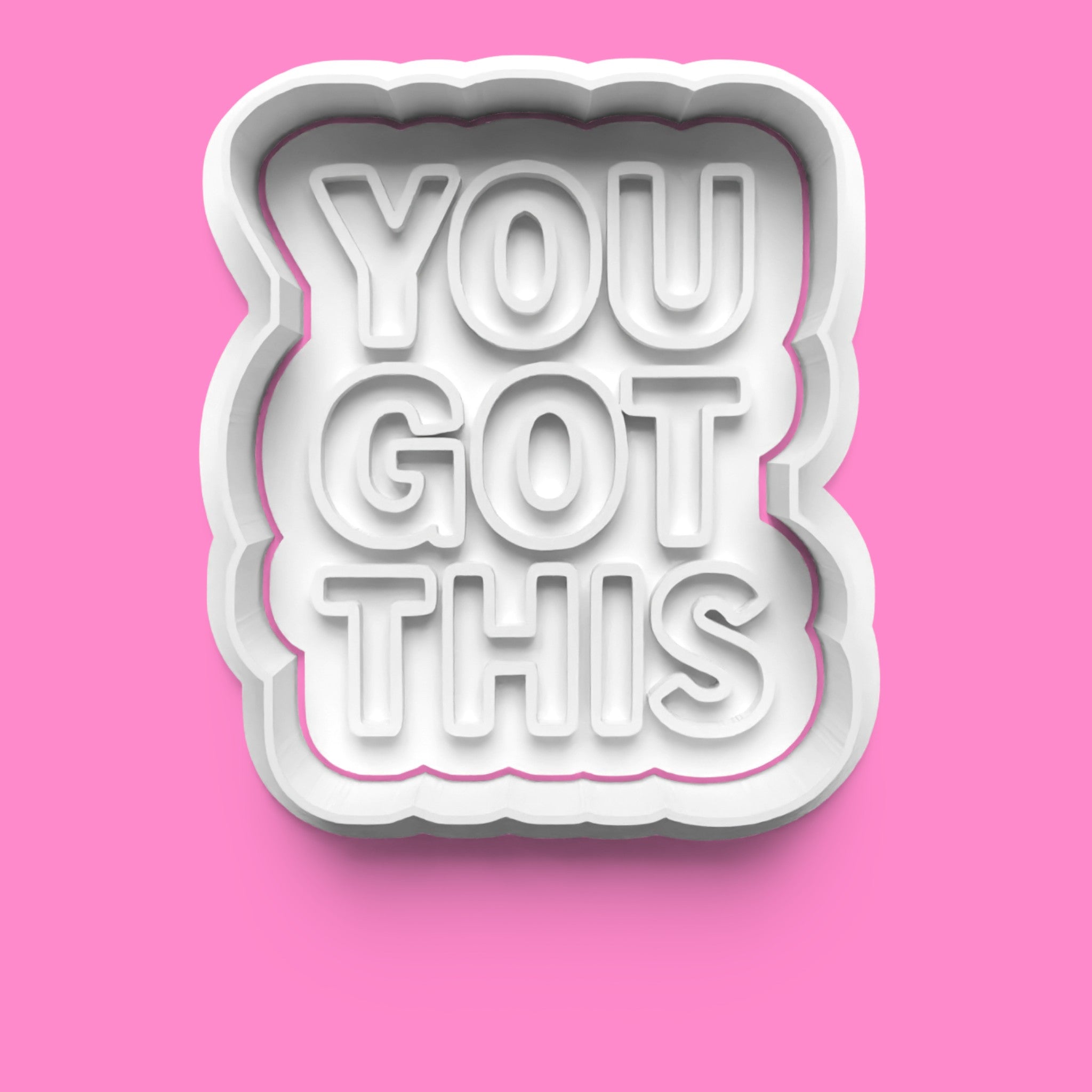 Affirmations Cookie Cutter & Embosser – Positive Quote Set or Individual Designs