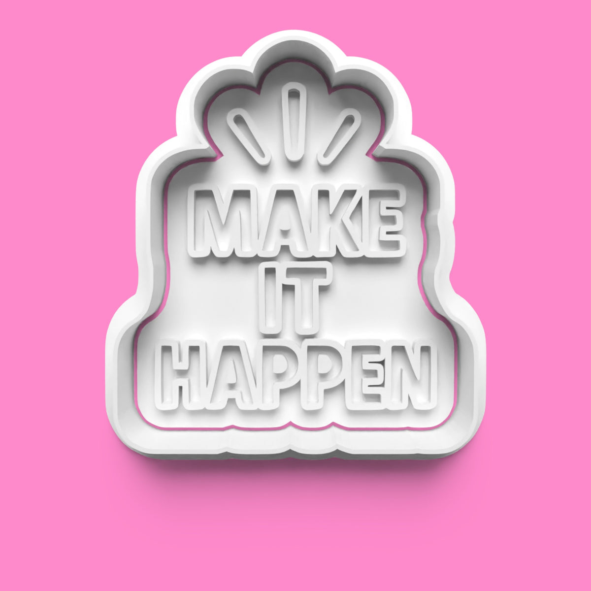 Affirmations Cookie Cutter & Embosser – Positive Quote Set or Individual Designs