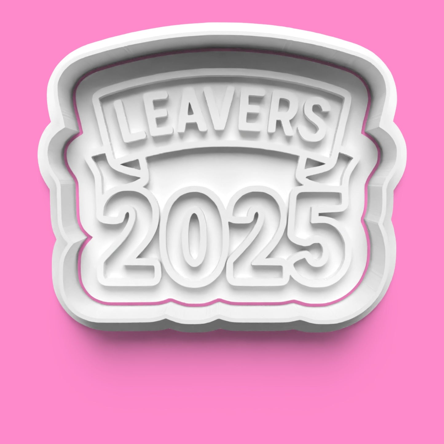 School Leavers 2025 Cookie Cutter & Embosser Set – Graduation Party 4-Piece Collection