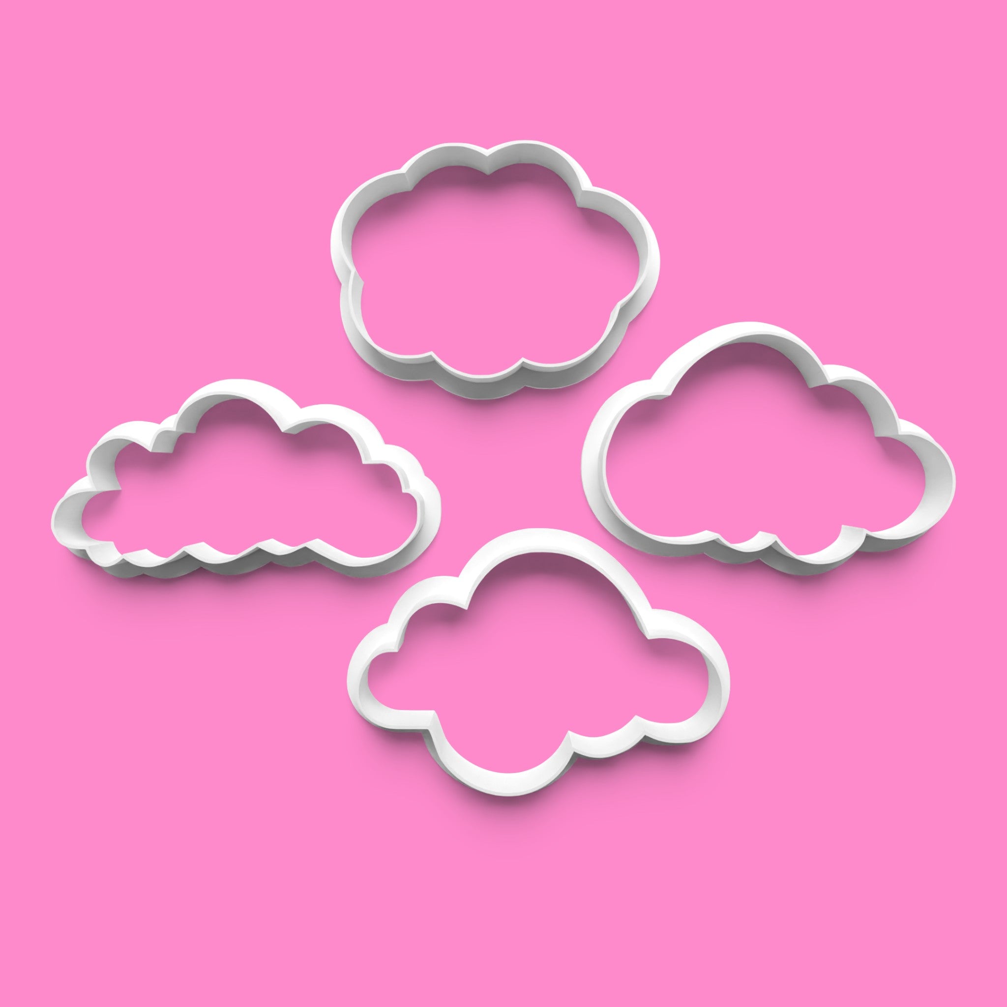 Basic Cloud Shape Cookie Cutters | Versatile Baking Tools | PLA