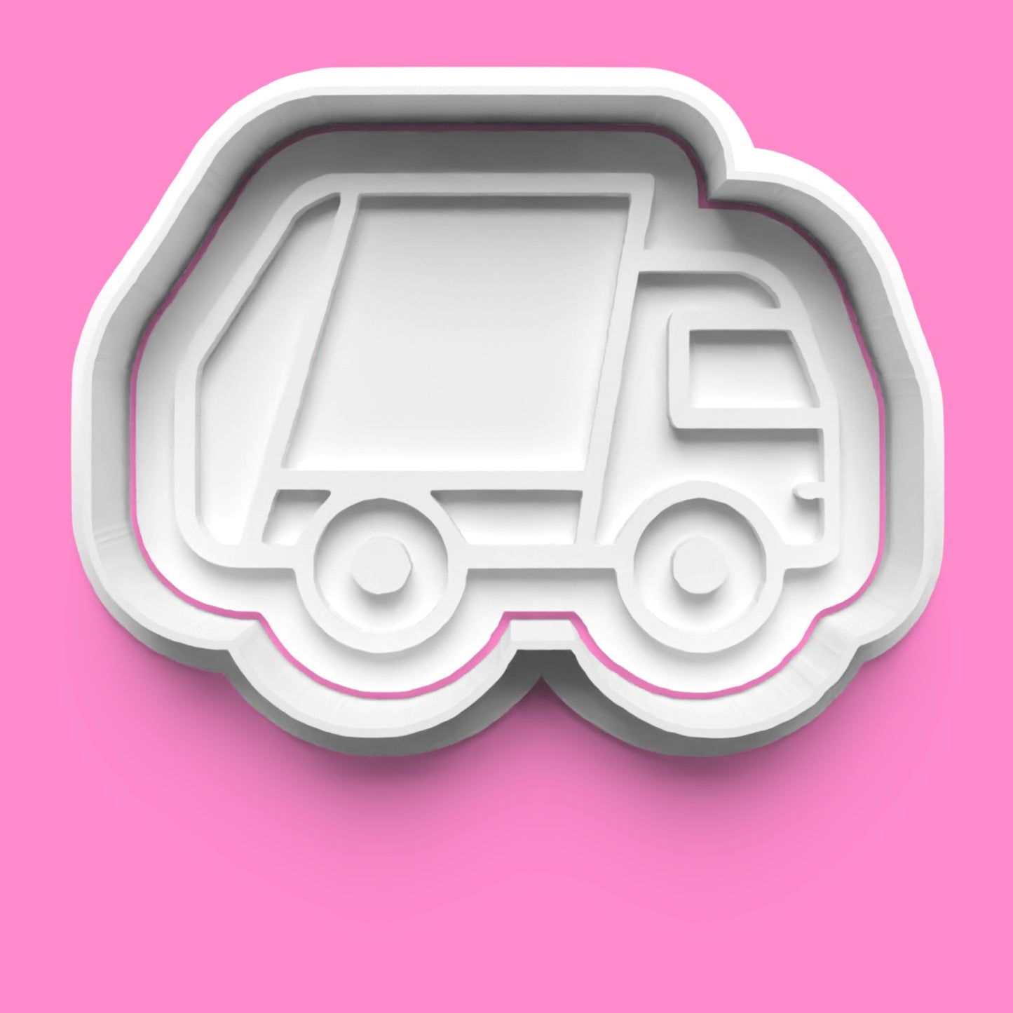 Trash Truck and Can Cookie Cutter & Embosser Set | Fun Waste Disposal Theme | PLA