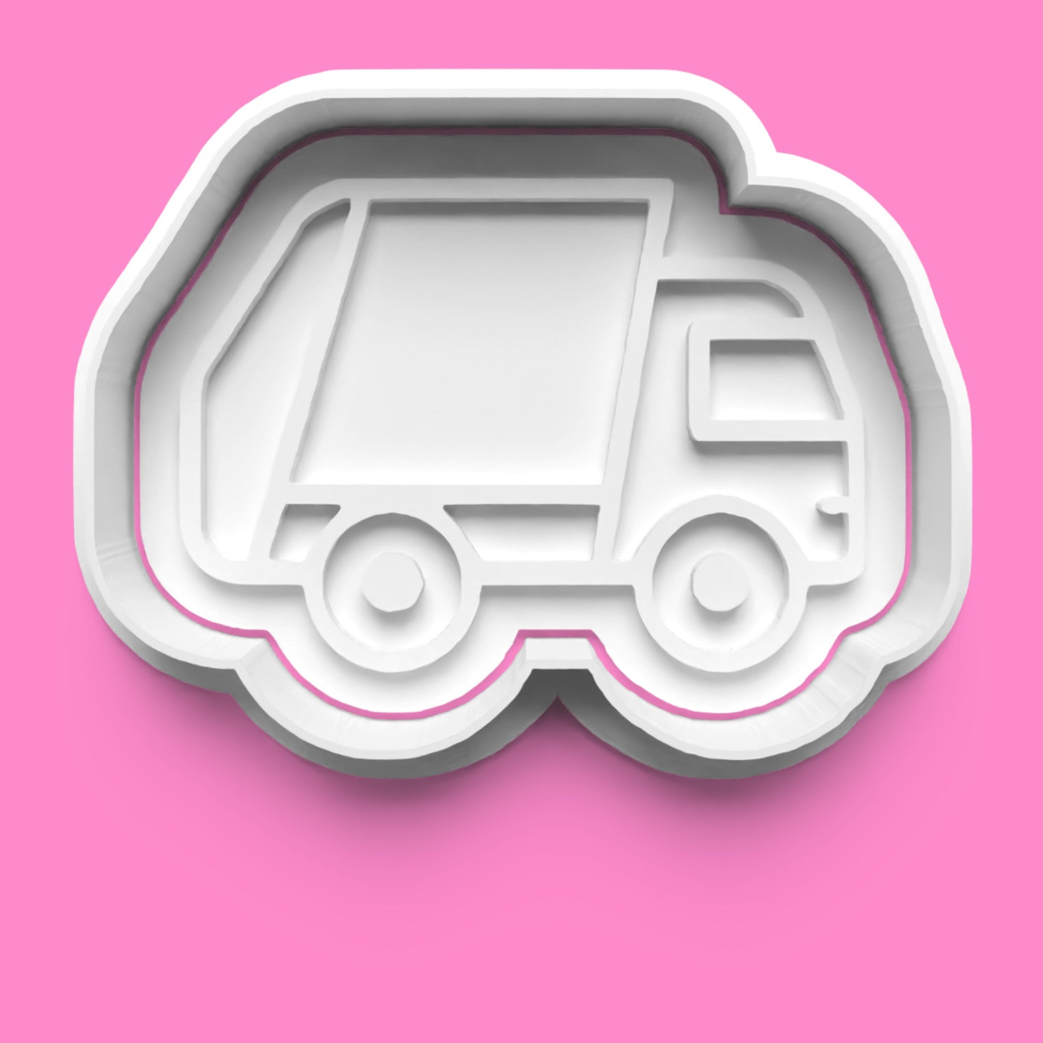 Trash Truck and Can Cookie Cutter & Embosser Set | Fun Waste Disposal Theme | PLA