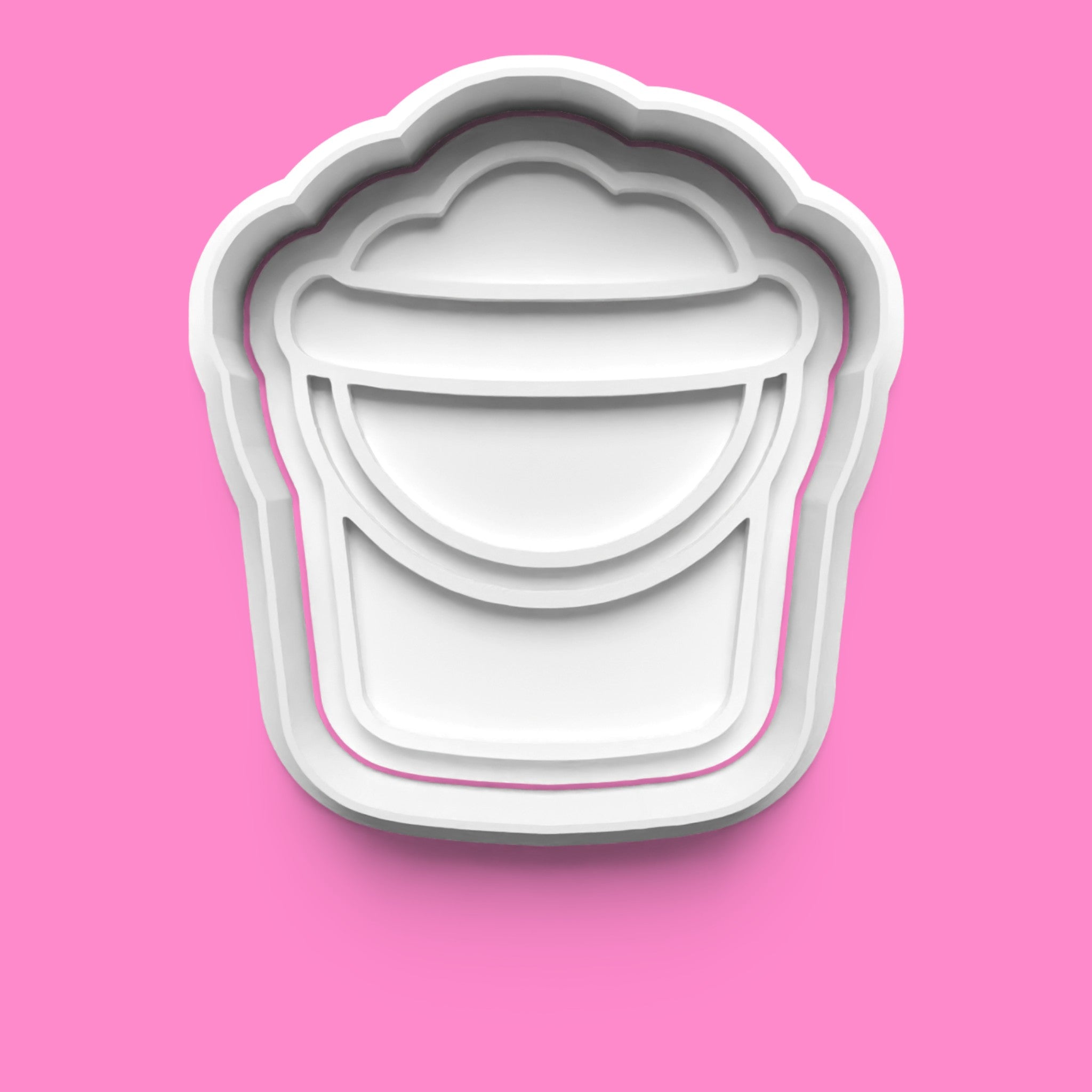 Beach Bucket & Spade Cookie Cutter & Embosser | Summer Baking | PLA