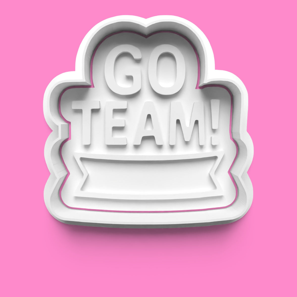 Cheerleader Cookie Cutter & Embosser Stamp | Spirit Squad Baking | PLA