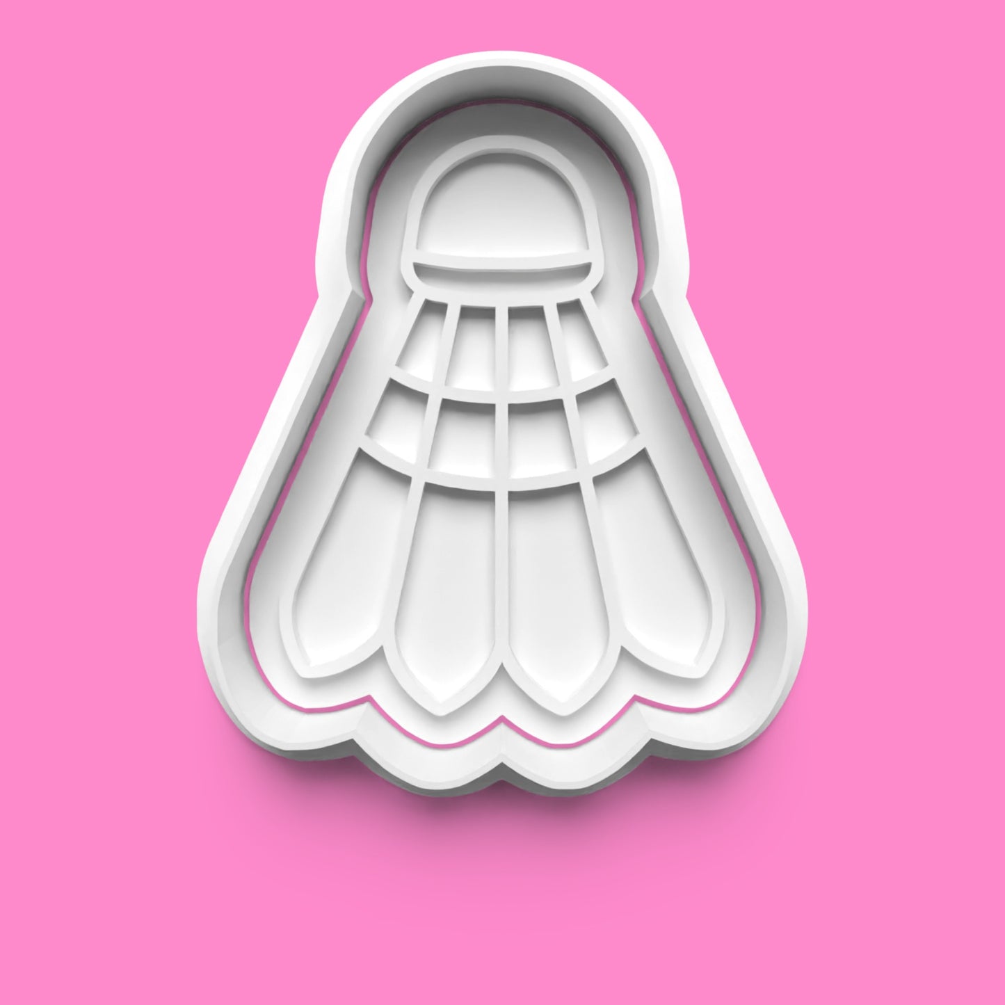 Badminton Cookie Cutters & Stamps | Sports Baking Set | PLA