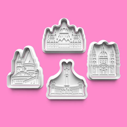 Budapest Cookie Cutter & Embosser Stamp | City Landmark Baking | PLA