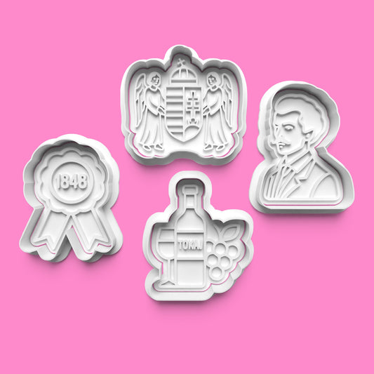 Hungary Cookie Cutter & Embosser Stamp | Country Theme | PLA