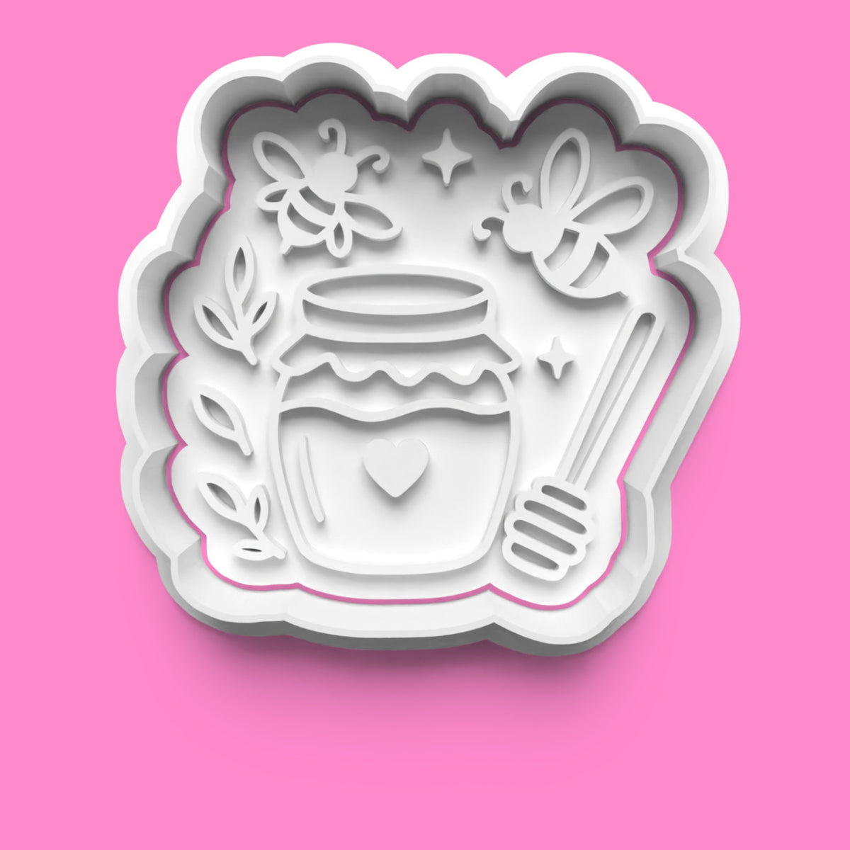 Honey Bee Cookie Cutter & Embosser Set – 4-Piece Bee-Themed Baking Collection