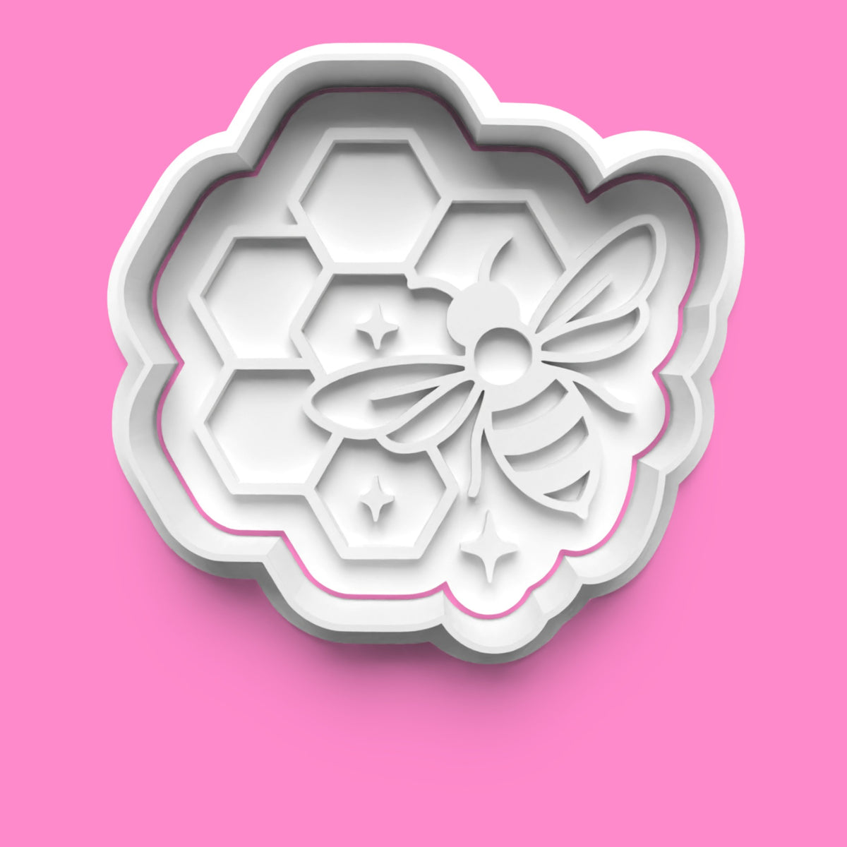 Honey Bee Cookie Cutter & Embosser Set – 4-Piece Bee-Themed Baking Collection