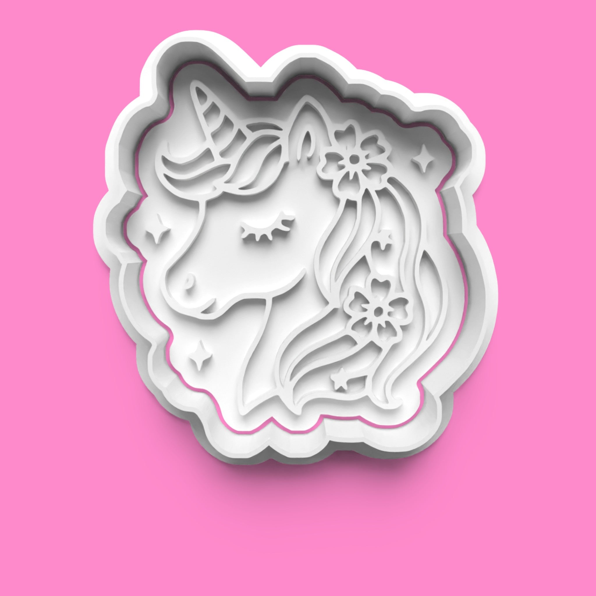 Unicorn Cookie Cutter & Embosser Set – 4-Piece Magical Fantasy Collection
