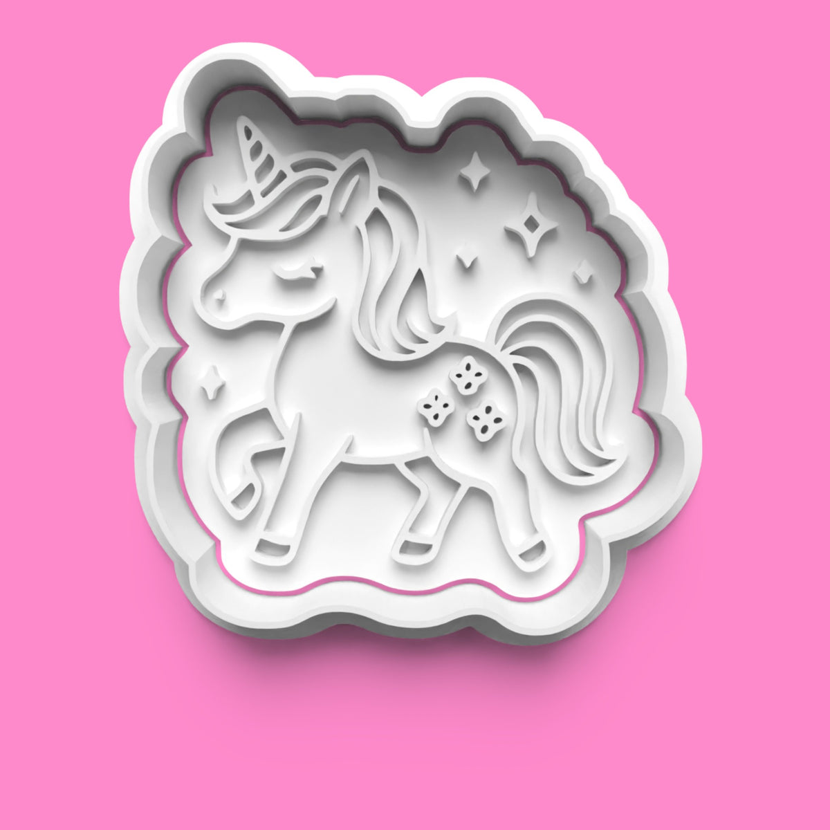 Unicorn Cookie Cutter & Embosser Set – 4-Piece Magical Fantasy Collection