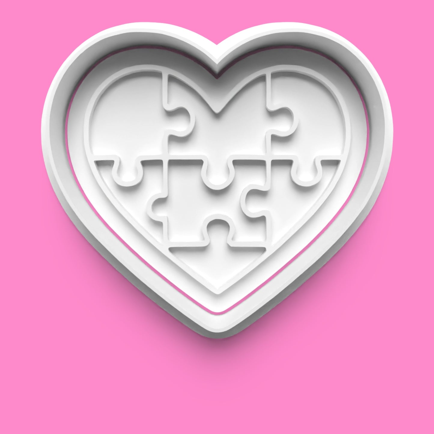 Autism Awareness Cookie Cutter & Embosser Set – 4-Piece Spectrum-Inspired Collection