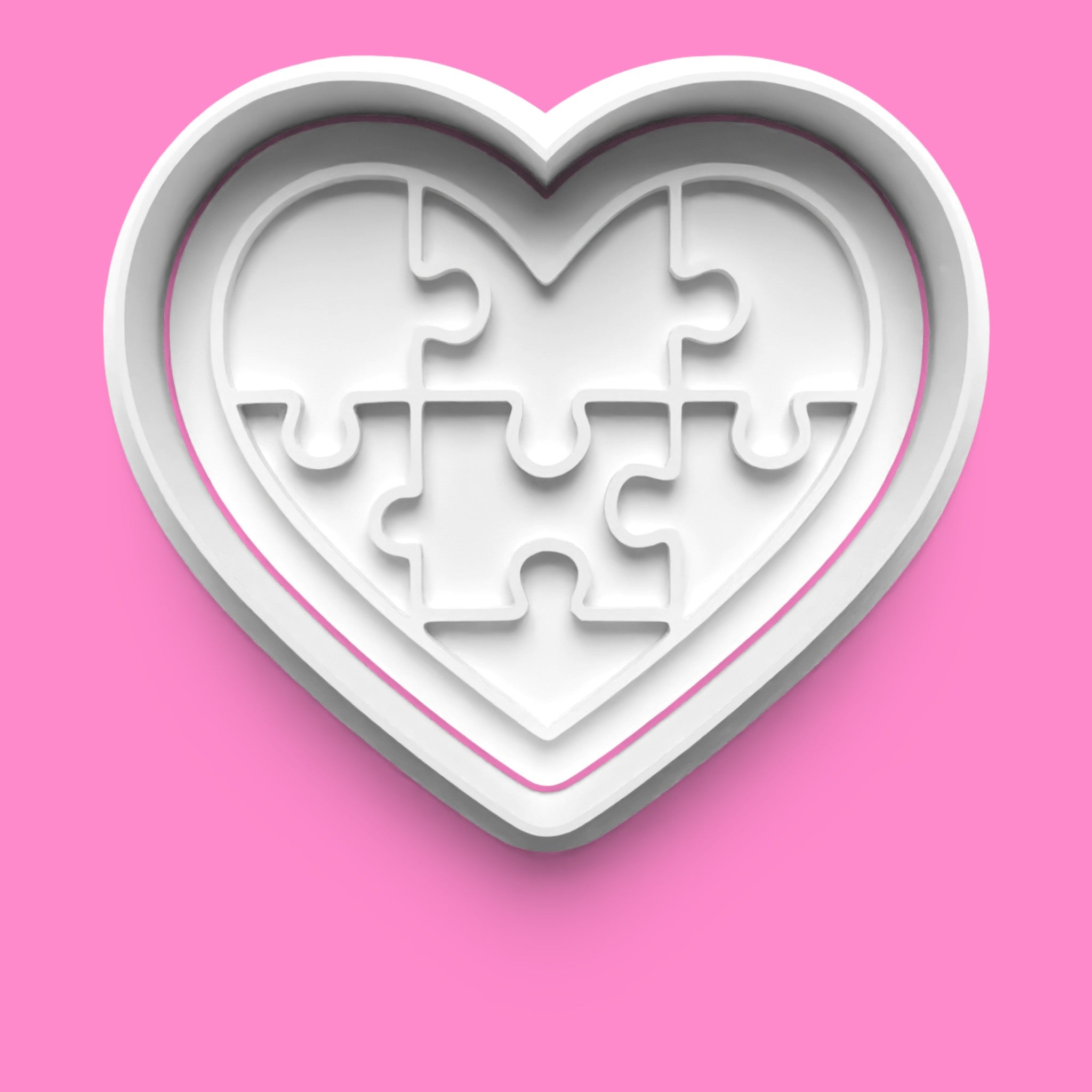 Autism Awareness Cookie Cutter & Embosser Set – 4-Piece Spectrum-Inspired Collection