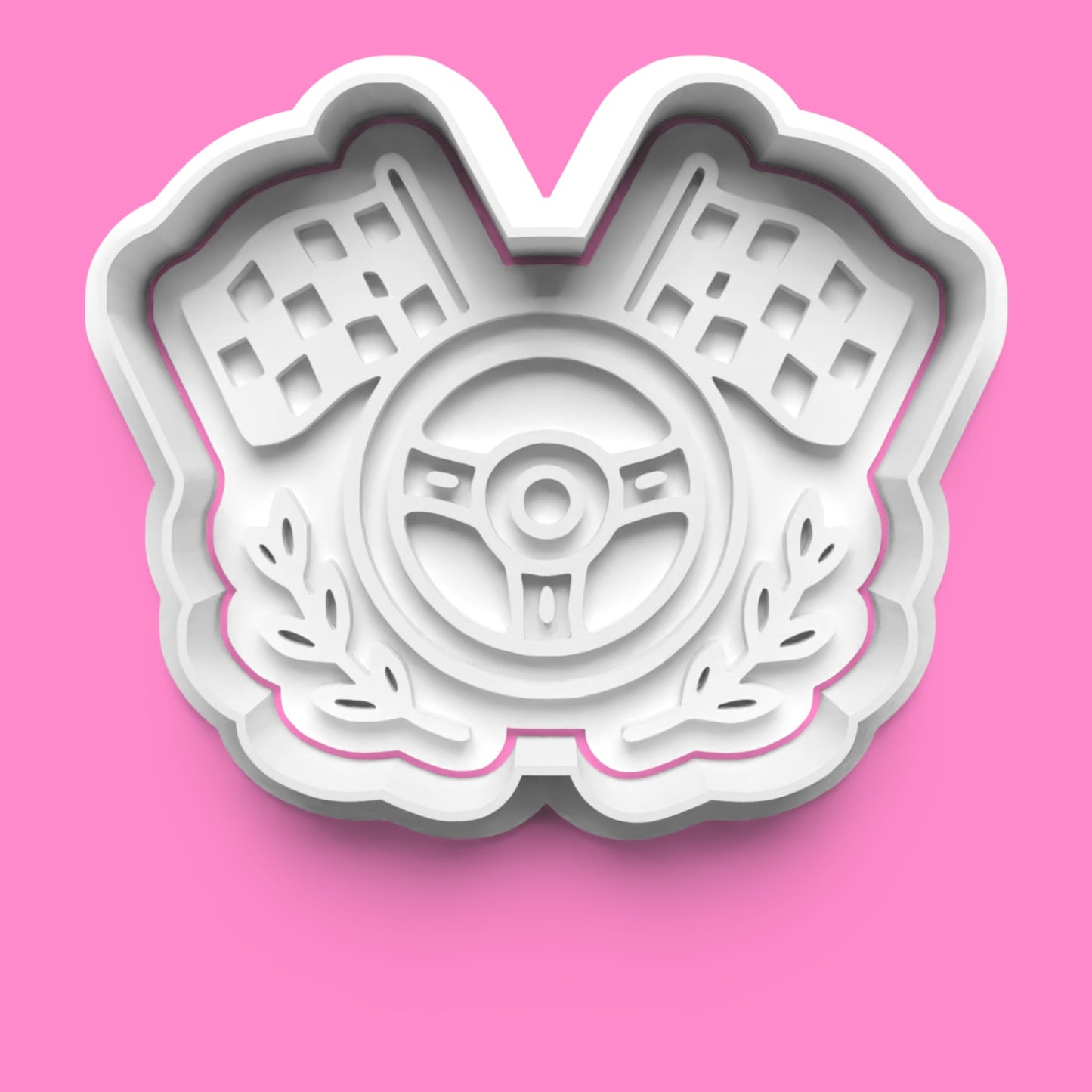 Go-Kart Cookie Cutter & Embosser Set – 4-Piece Racing Party Collection