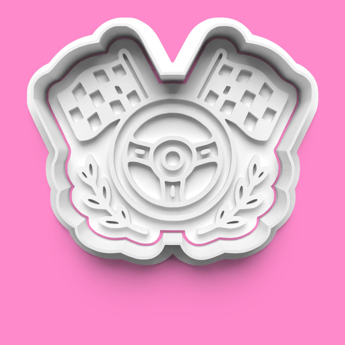 Go-Kart Cookie Cutter & Embosser Set – 4-Piece Racing Party Collection
