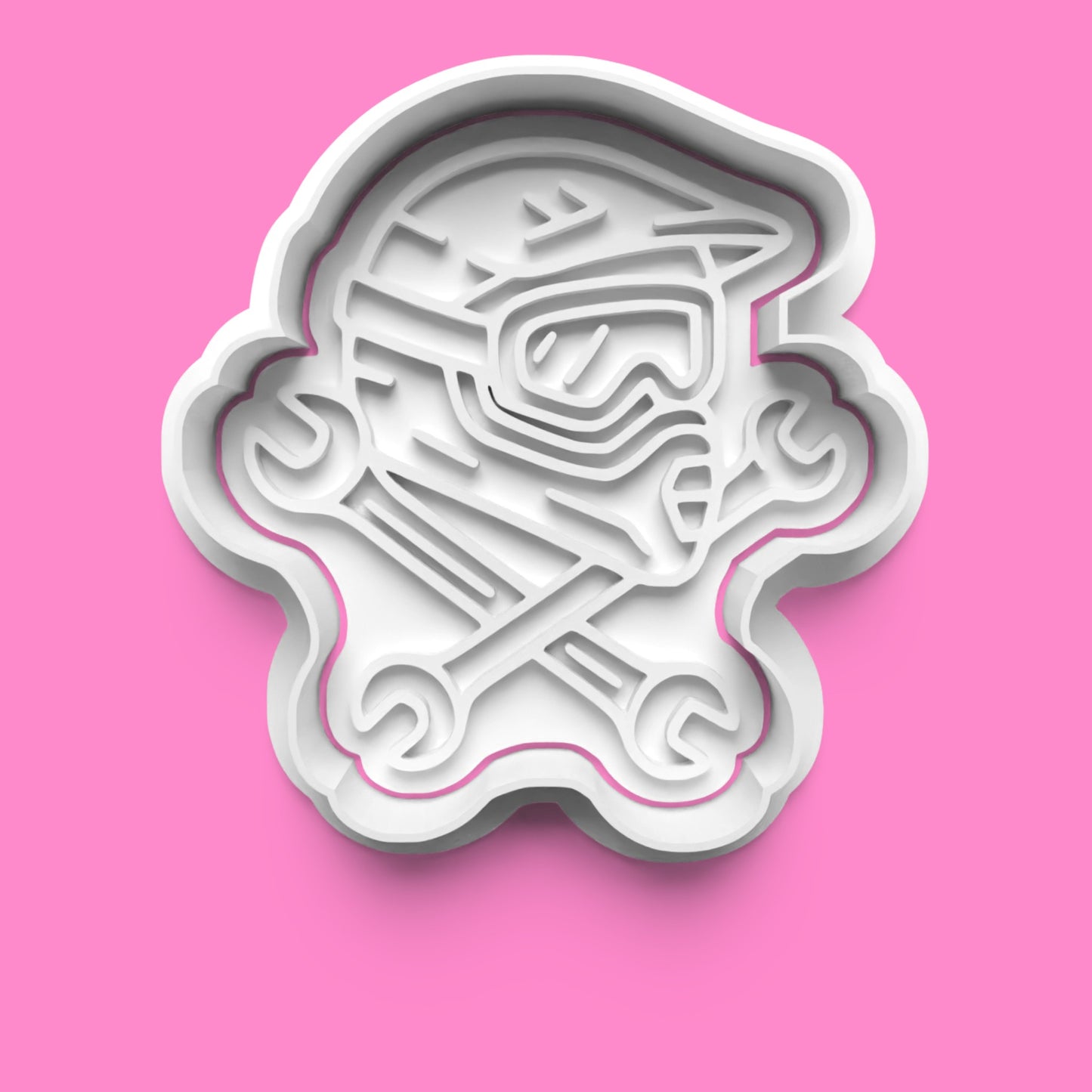 Motocross Cookie Cutter & Embosser Set – 4-Piece Dirt Bike Adventure Collection