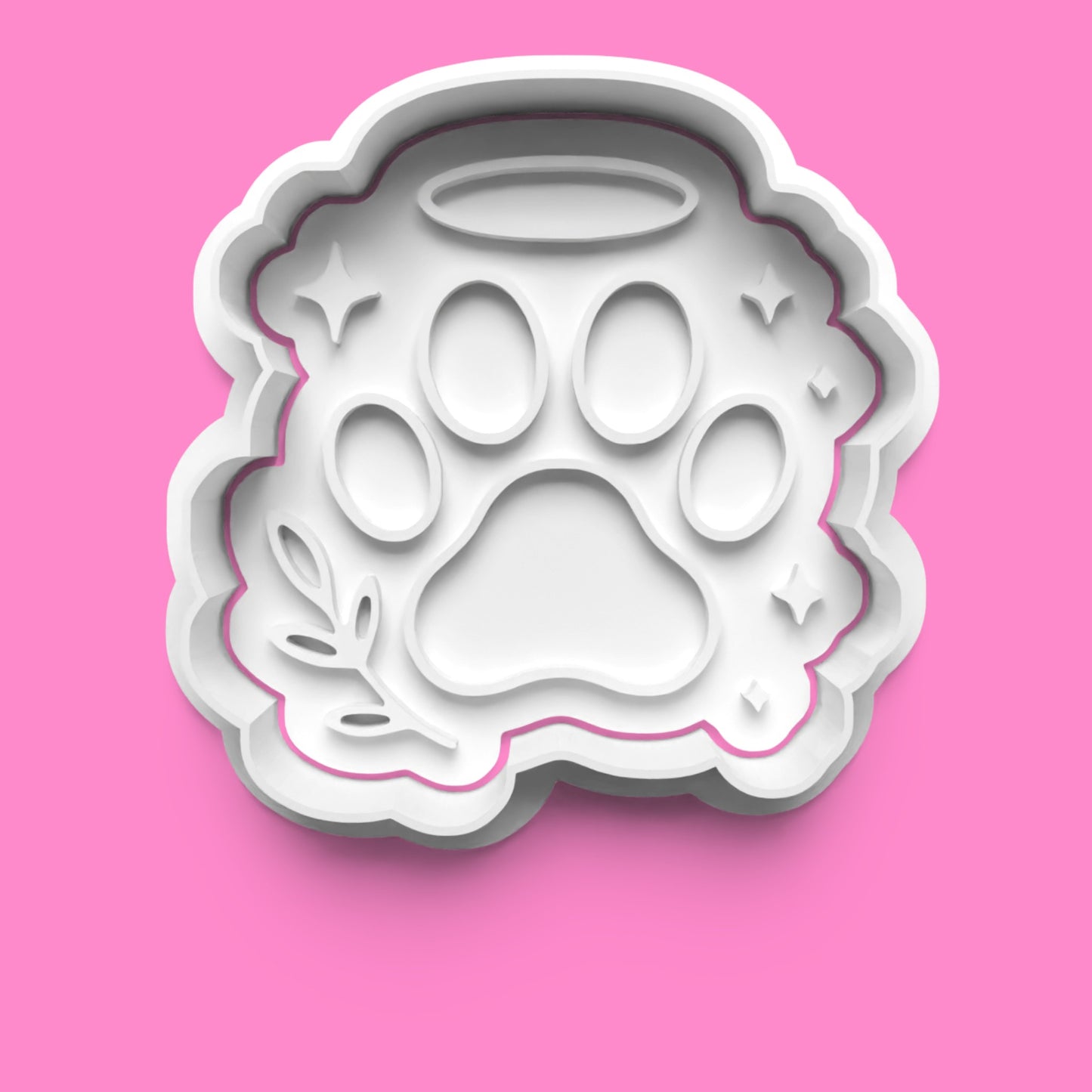 Dog Memory Cookie Cutter & Embosser Set – 4-Piece Pet Remembrance Collection