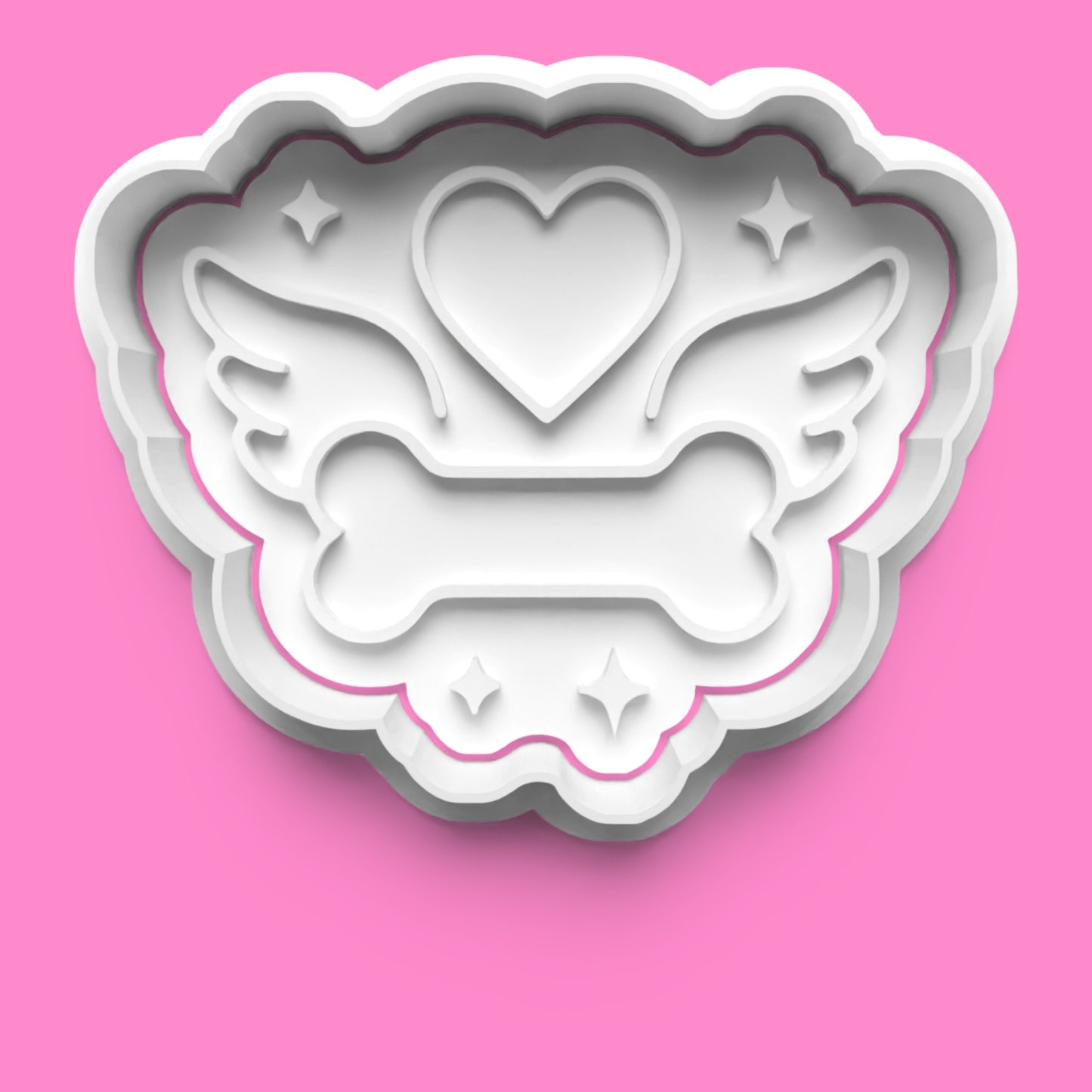 Dog Memory Cookie Cutter & Embosser Set – 4-Piece Pet Remembrance Collection