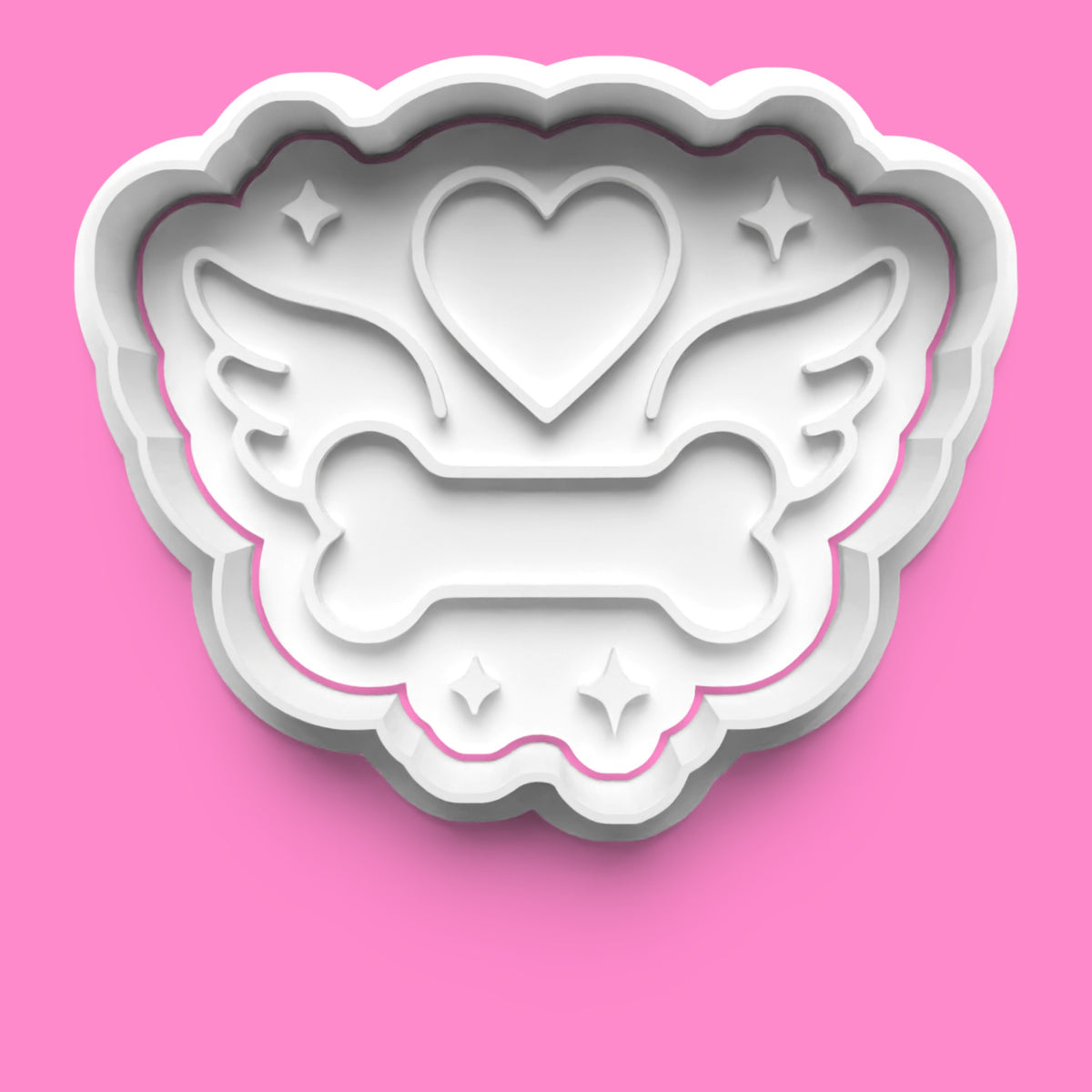 Dog Memory Cookie Cutter & Embosser Set – 4-Piece Pet Remembrance Collection