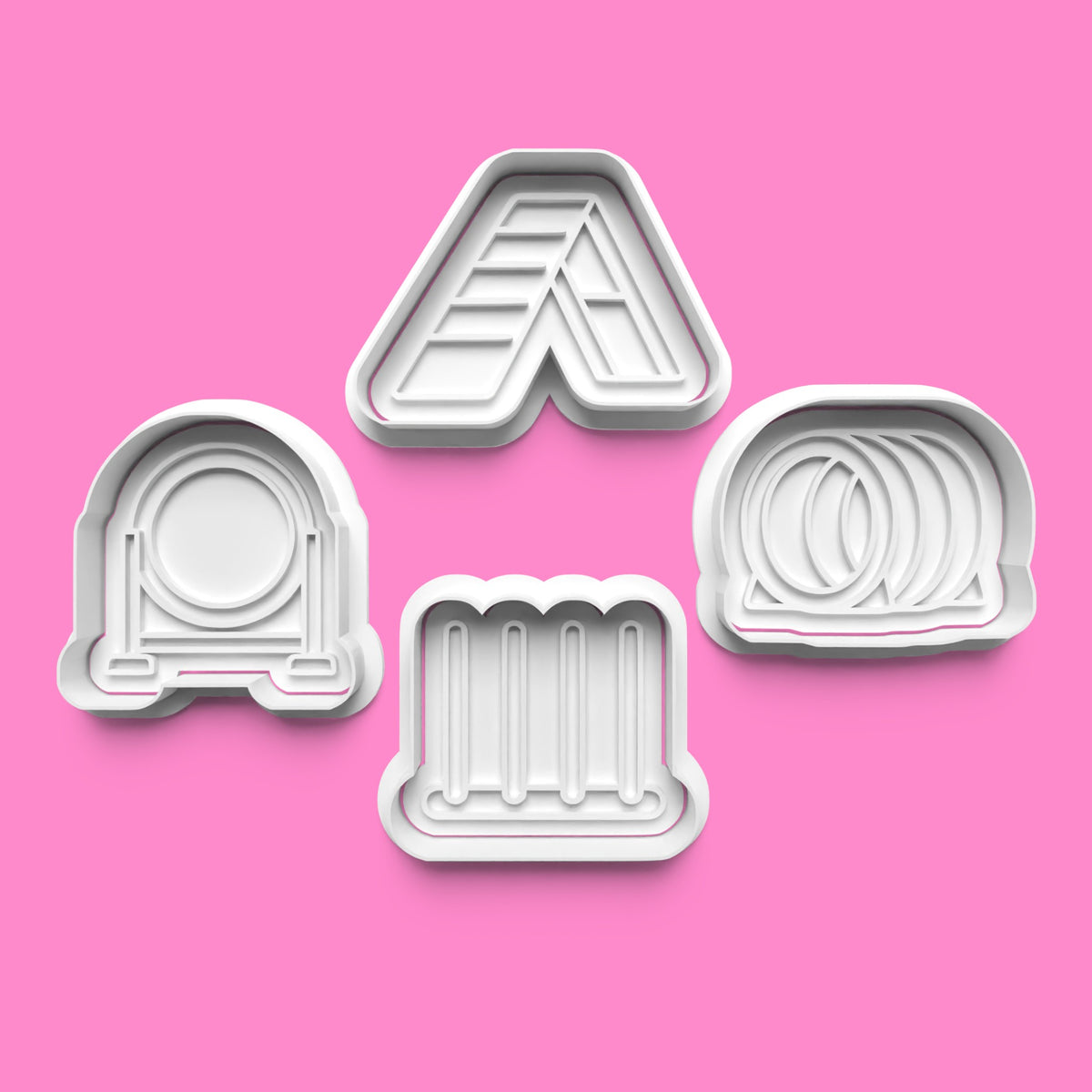 Dog Agility Cookie Cutter & Embosser Set – 4-Piece Active Pup Collection