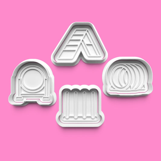Dog Agility Cookie Cutter & Embosser Set – 4-Piece Active Pup Collection