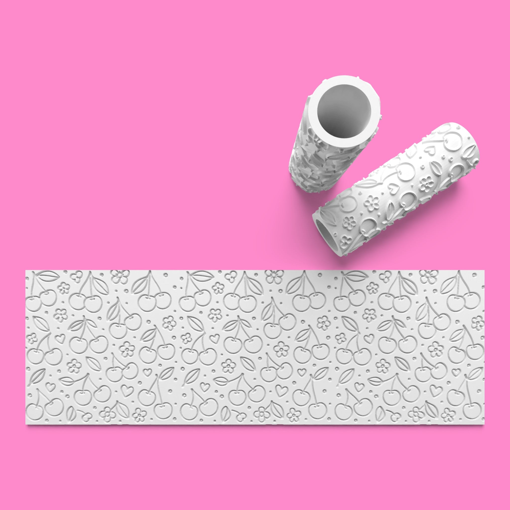Cherry Textured Roller – Emboss or Outboss Design for Fondant & Cookie Dough