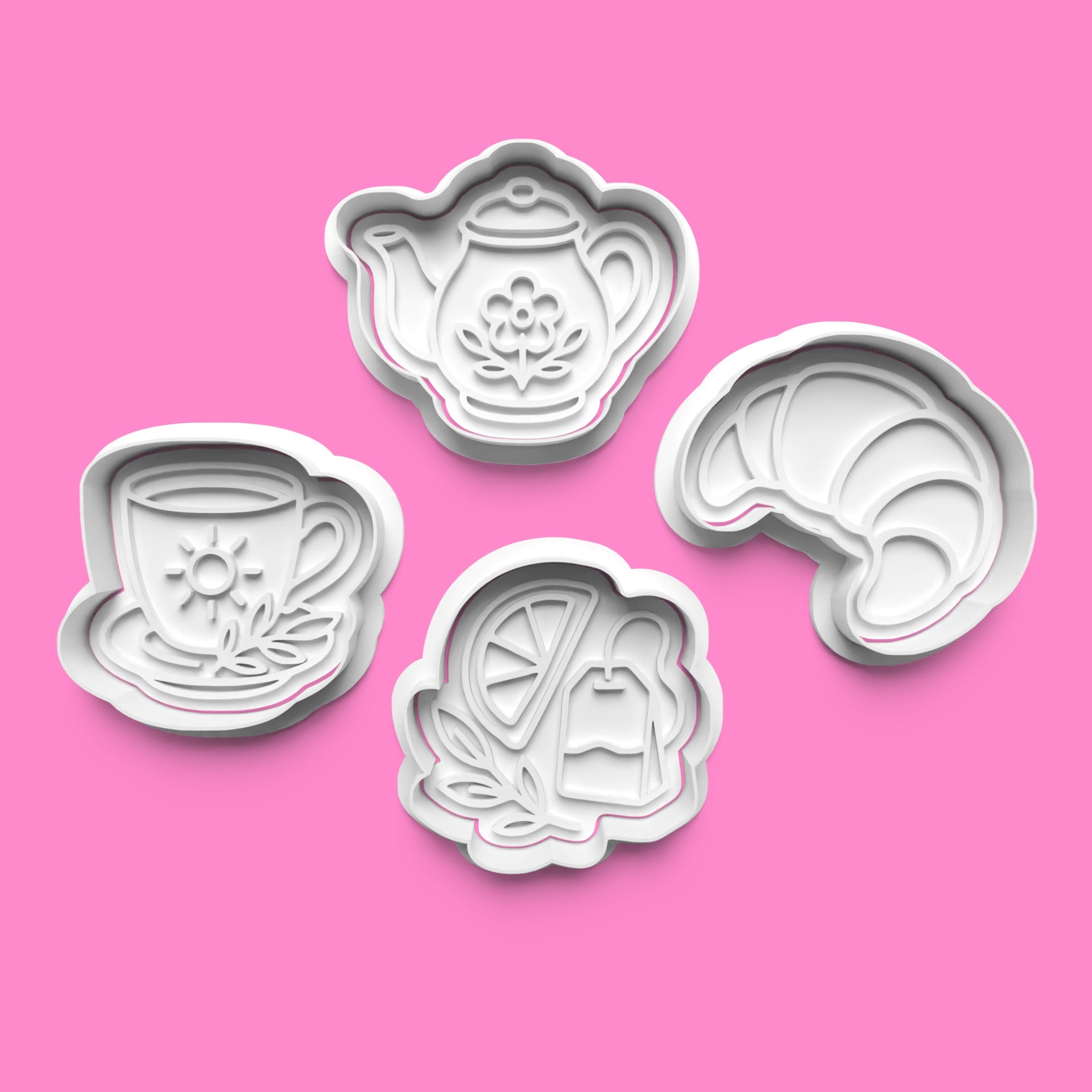 Morning Tea Cookie Cutter Set – Set of 4