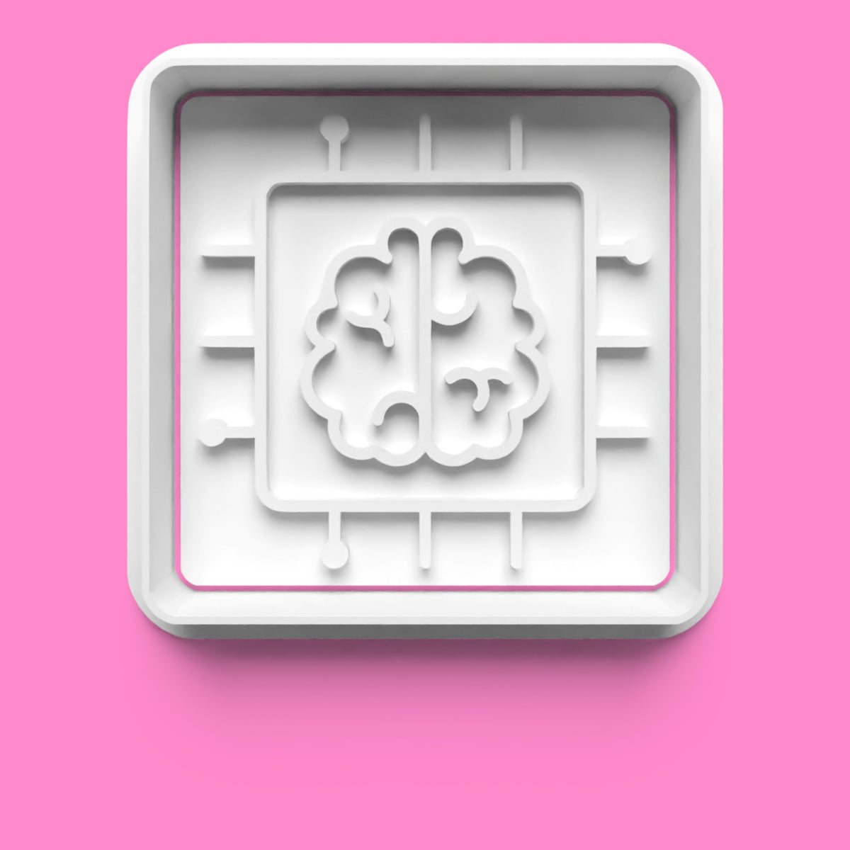 AI Cookie Cutter & Embosser Stamp Set – Futuristic Tech-Inspired Collection