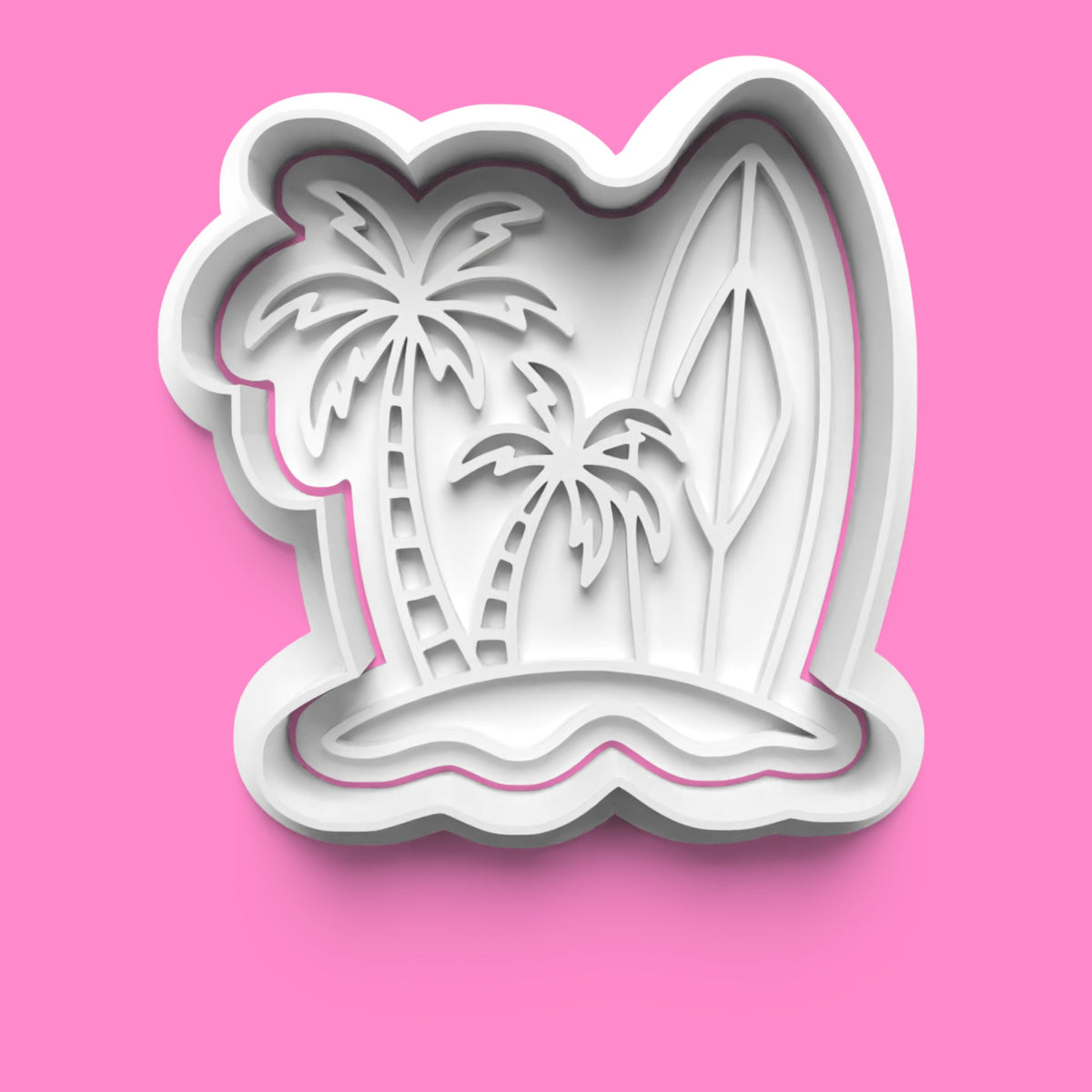 Hawaii Cookie Cutter & Embosser Stamp Set – Tropical Island Collection