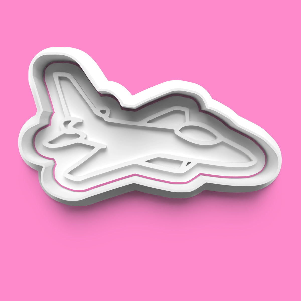 Fighter Jets Cookie Cutter & Embosser Stamp Set – Aviation Collection