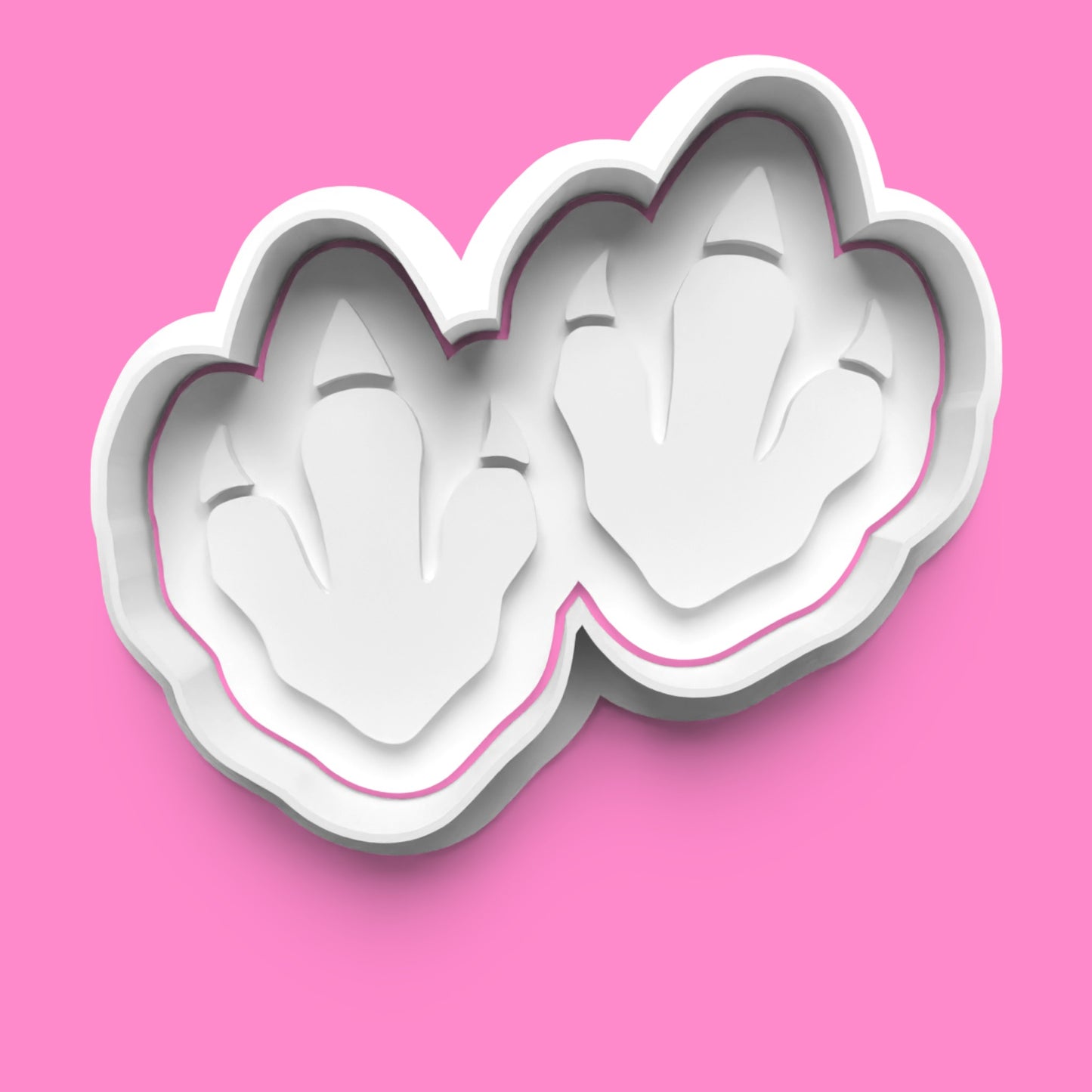 Dinosaur Set 5 – Fossils, Footprints, Claw Marks Cookie Cutter & Embosser Stamp Set