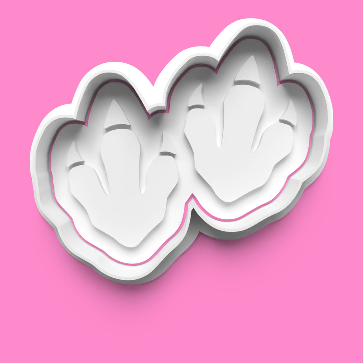 Dinosaur Set 5 – Fossils, Footprints, Claw Marks Cookie Cutter & Embosser Stamp Set