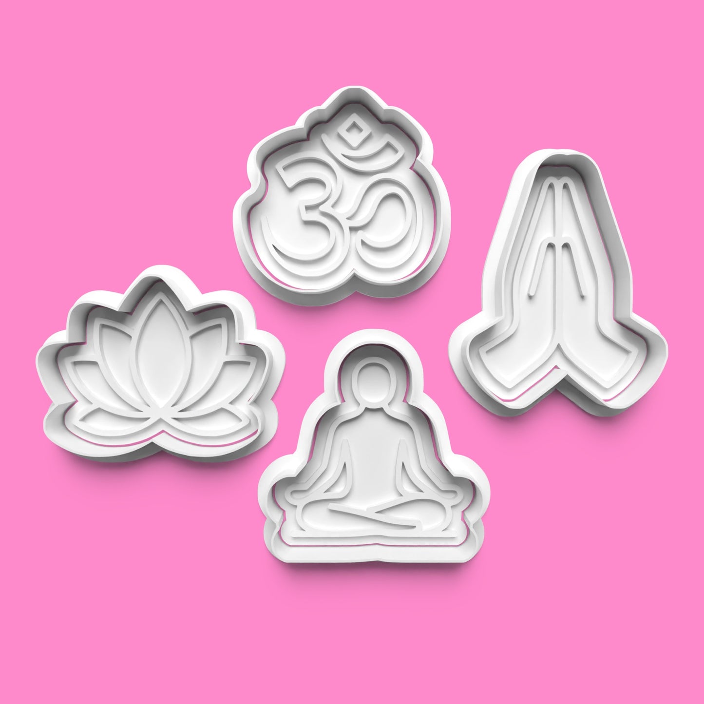 Yoga Cookie Cutter Set – 4 Peaceful Pose Designs