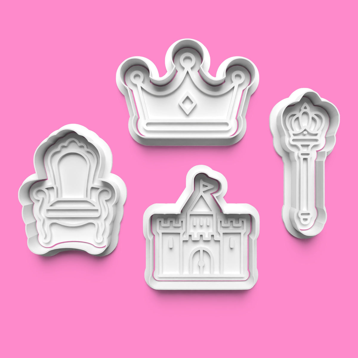 Royalty Cookie Cutter Set – 4 Regal Shapes for Majestic Bakes