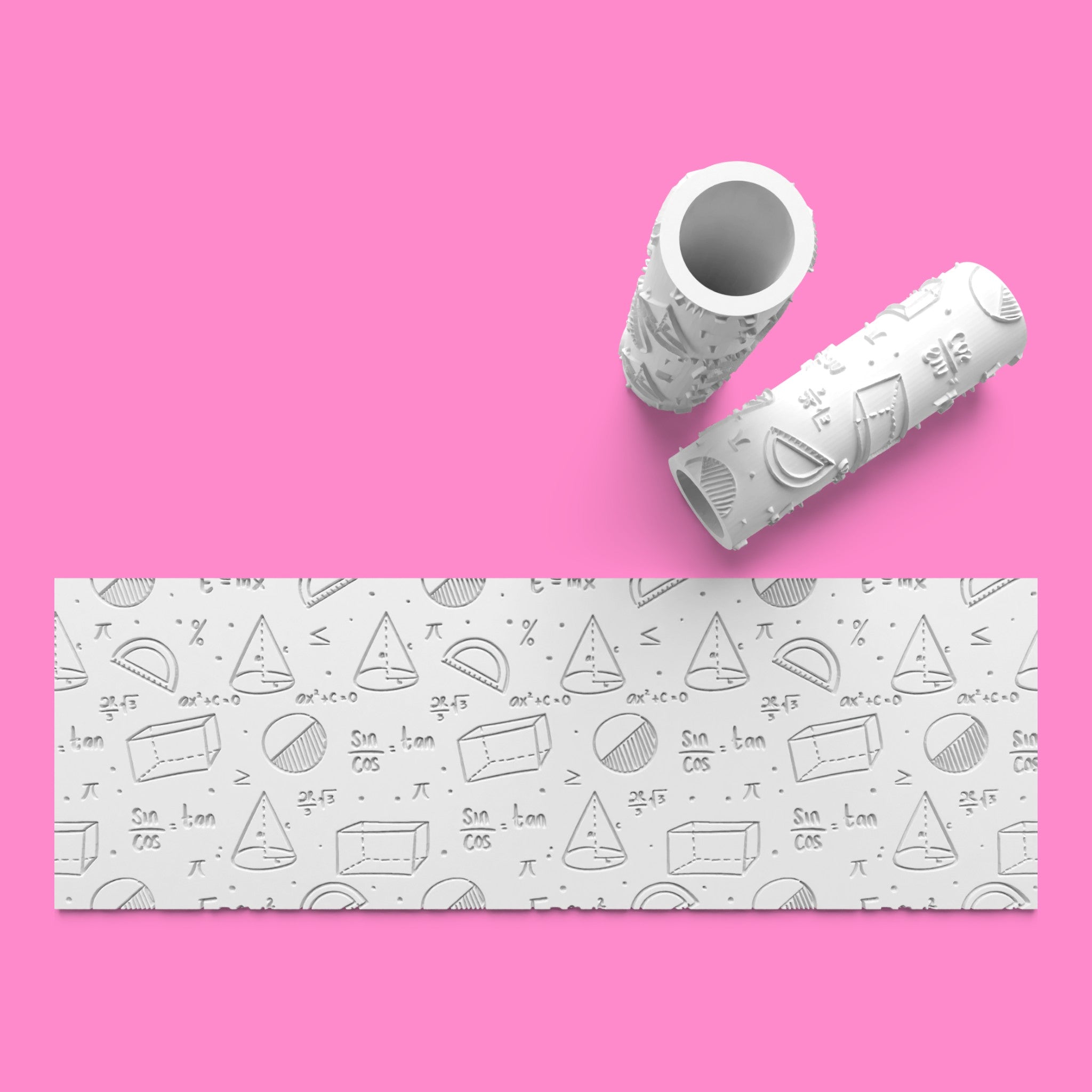 Math Design Emboss & Outboss Textured Rollers – STEM Baking Collection Set-2