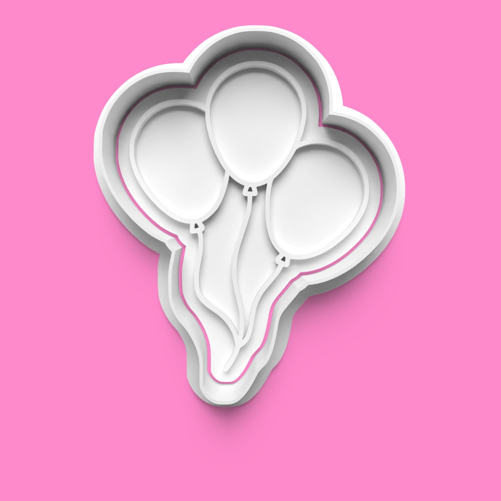 Balloon Theme Cookie Cutter & Embosser Stamp Set – Celebration & Party Collection