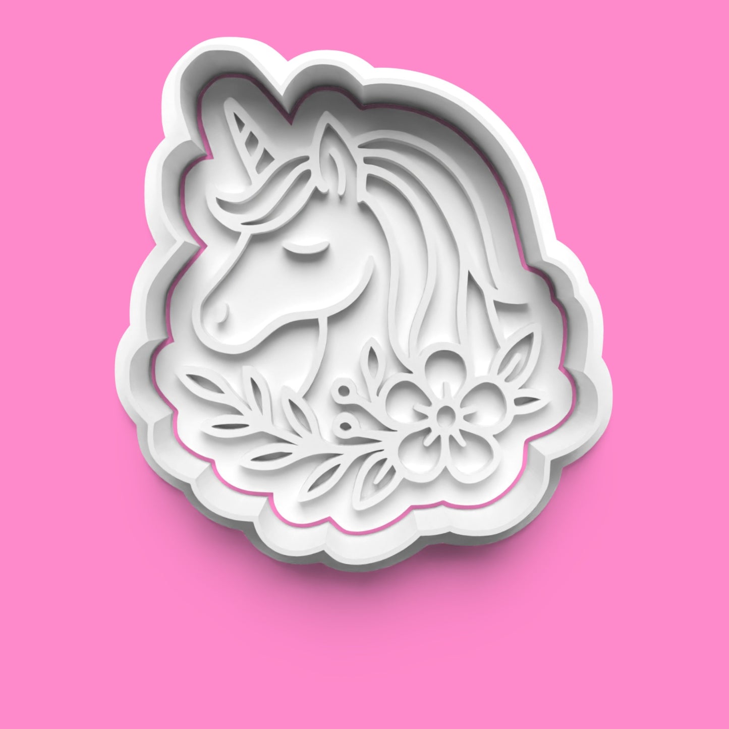 Unicorn Theme Cookie Cutter & Embosser Stamp Set – Magical Baking Collection Set-3