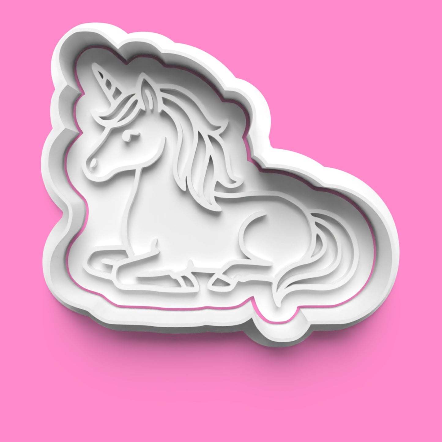 Unicorn Theme Cookie Cutter & Embosser Stamp Set – Magical Baking Collection Set-3