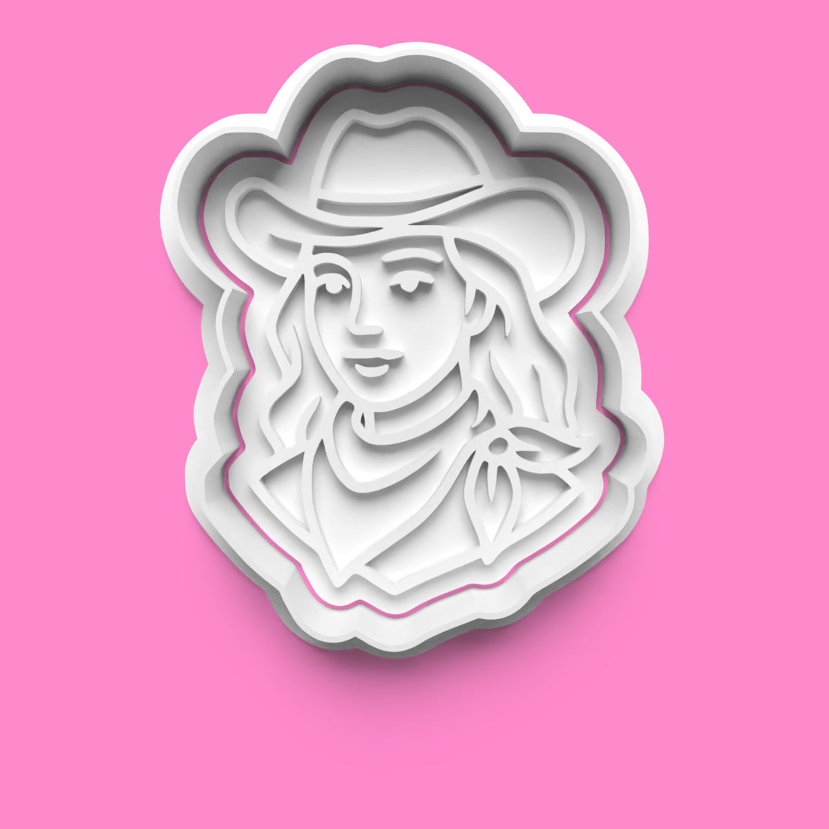 Cowgirl Theme Cookie Cutter & Embosser Stamp Set – Western Baking Collection