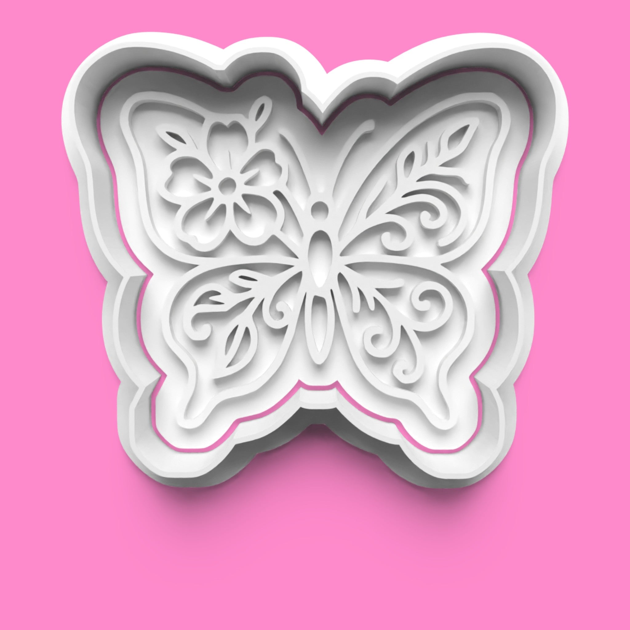 Butterfly Designs – Cookie Cutter & Embosser Stamp Collection Set-2